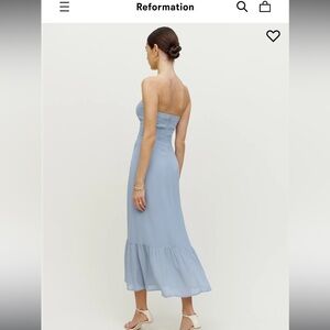 Reformation Arta Dress Blue